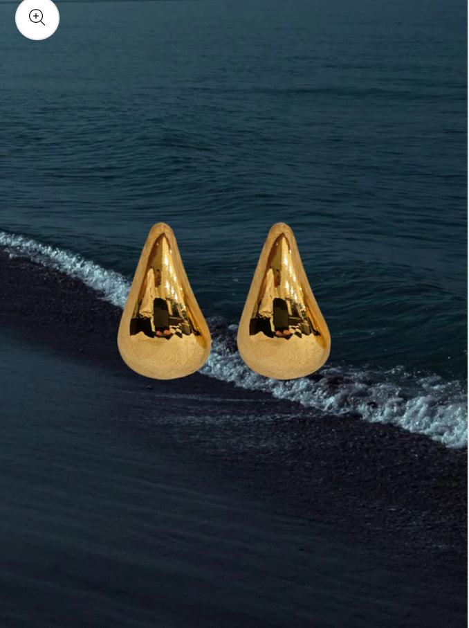 Aretes gota boheme