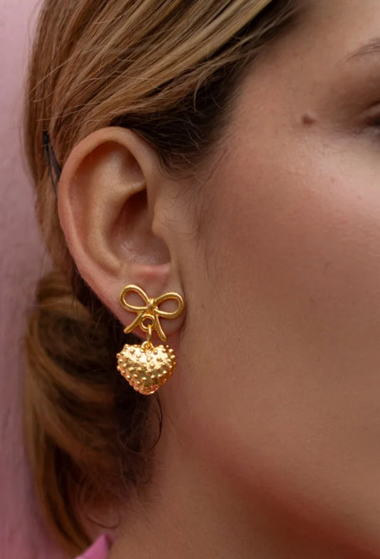 Aretes Lazo Corazón