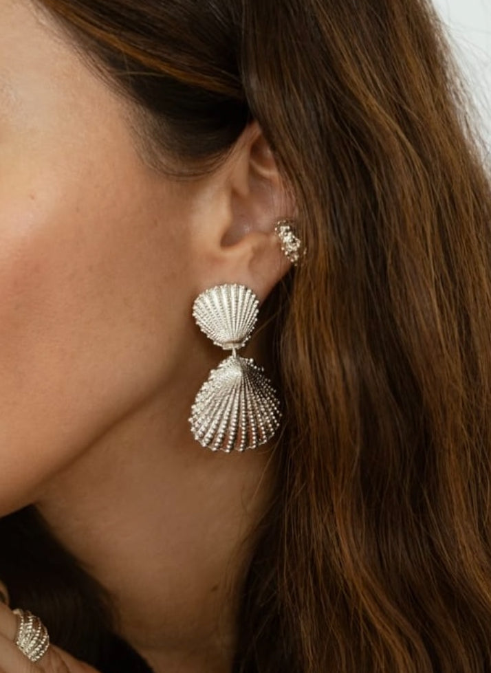 Aretes Concha Doble